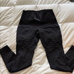 Lululemon black Mesh Detail High-Waist Leggings